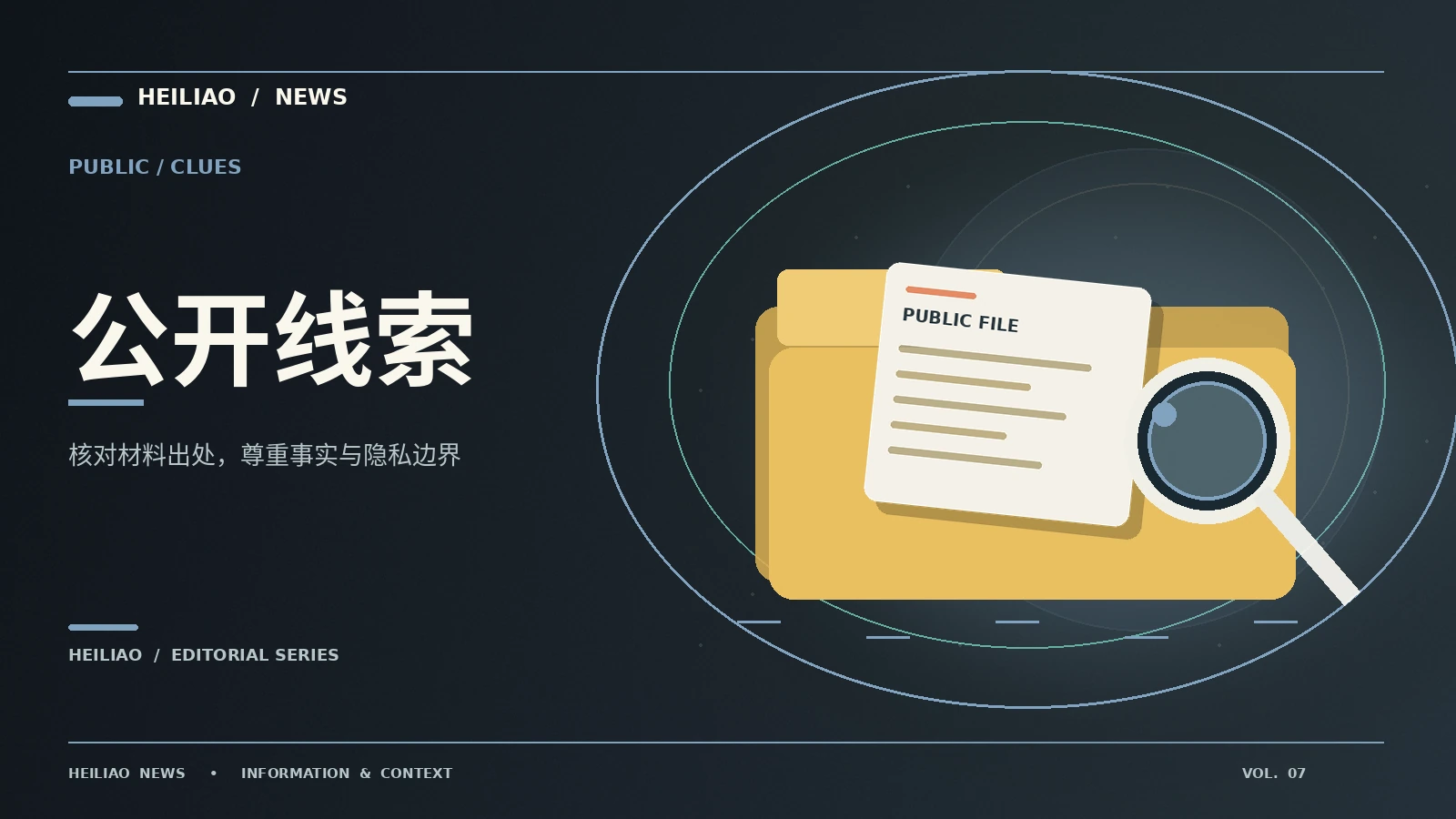 线索工作台:从第一条信息到可靠理解